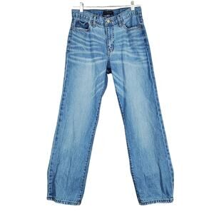 Aeropostale Retro Straight Relaxed Jeans 29/30 Recycled Cotton High Rise Whisker